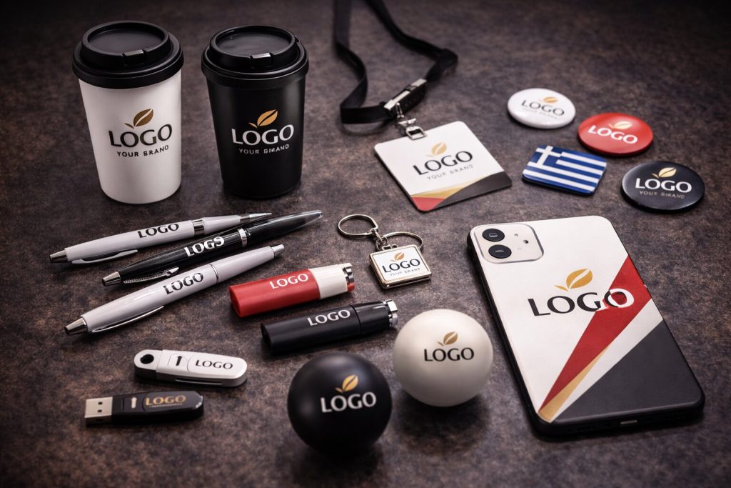 Διαφημιστικά δώρα με λογότυπο ή brand name